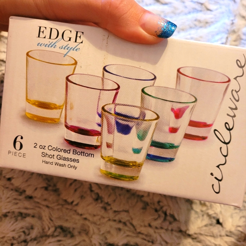 6 Piece Rainbow Shot Glasses